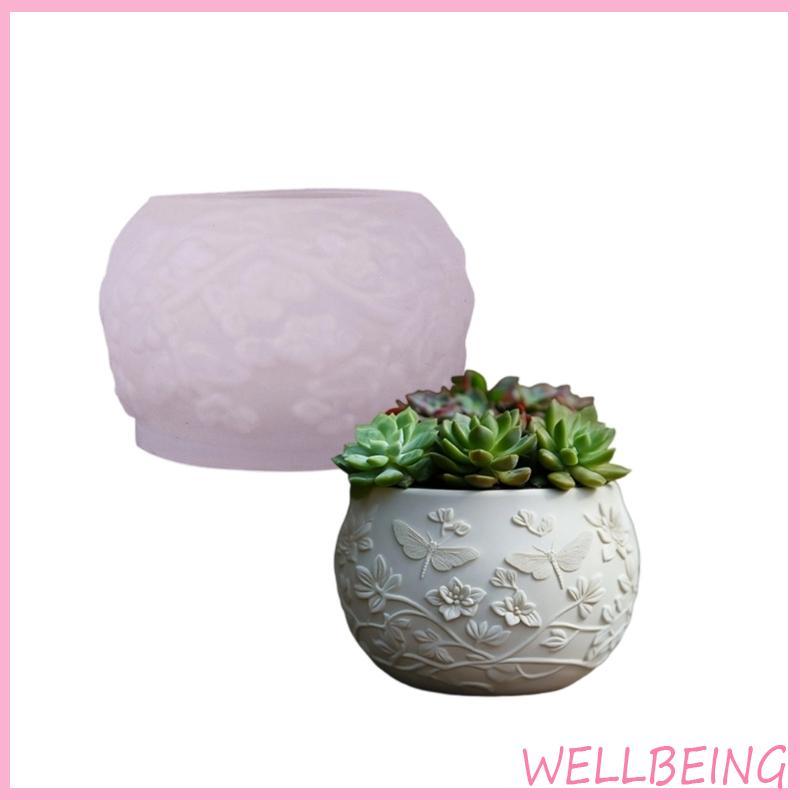 Khuôn trồng cây silicon có thể tái sử dụng Wellb với nhựa thiết kế chuồn chuồn chi tiết