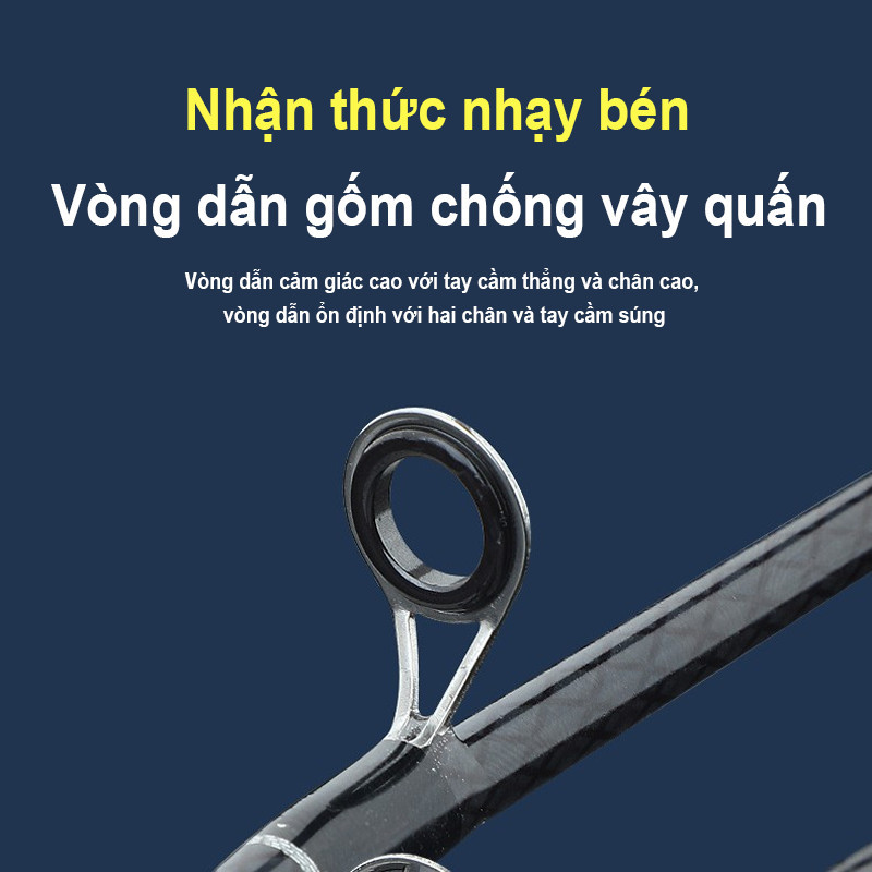 Cần câu thẳng sợi thủy tinh,Cần câu lure máy ngang,độ cứng UL