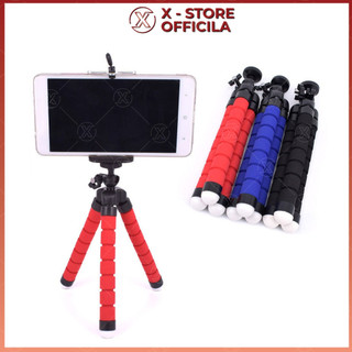 Giá đỡ điện thoại tripod mini, chân đỡ 3 chân gấp gọn, kẹp điện thoại để bàn, xoay 360 độ - GDDT3C