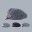 SQ Trẻ Em Denim Flat Cap Với BOSTON Thêu Dây Đeo Có Thể Điều Chỉnh Bốn Màu Mũ Thường Ngày Cho Trẻ Em