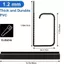 NOTE1 Khay Cáp Để Bàn, Không Khoan Cáp PVC Tổ Chức, Cáp Tự Dính 40cm Dây Đua Hider Cho Văn Phòng Tại Nhà Tổ Chức Dây