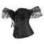 IAPPORTUNIA Jacquard Underbust Corset, Vintage Nữ Quần Áo Corset Bustier Top, Y2k Áo Tập Eo Cincher Gợi Cảm Corset Eo Huấn Luyện Nữ Quà Tặng