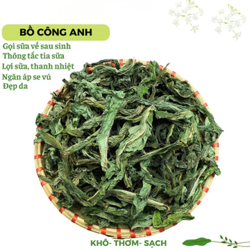 Lá cây bồ công anh lợi sữa Trà Bồ công anh lùn chống tắc tia sữa xanh thơm sạch không vụn BCA