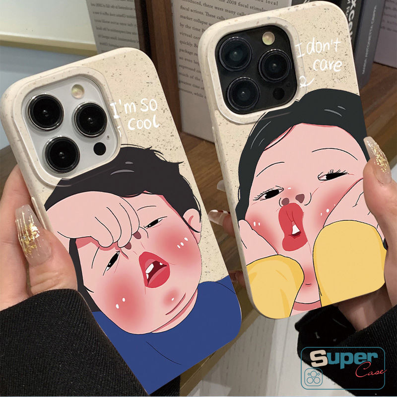Ốp Lưng Tương Thích Cho IPhone 11 15 13 17 16 14 12 Pro Max XR Air X XS Max 7 13 12 17 16 Pro 6 6s 16 8 14 15 Plus SE 2020 Phim Hoạt Hình Ngộ nghĩnh Dễ Thương Bé Trai Bé Gái Bìa Mềm