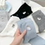 5 đôi tất hình minh họa cho chó con màu trắng sữa tất thể thao bé gái dachshund chó tất ống giữa dễ thương