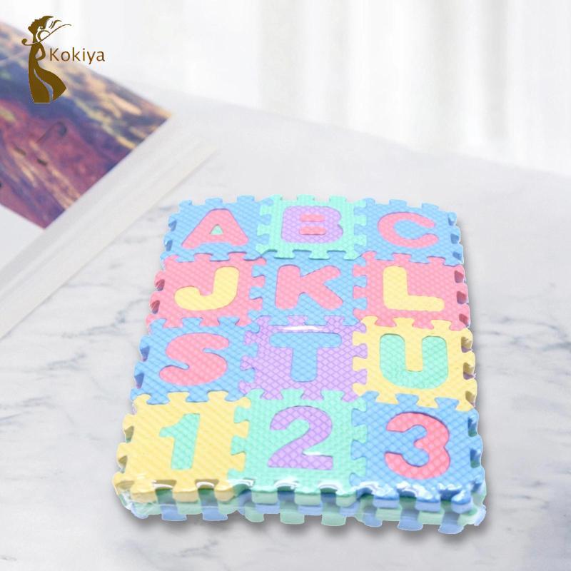 Thảm chơi xếp hình, Thảm chơi bảng chữ cái, Thảm chơi xốp số bảng chữ cái 36 miếng, dành cho