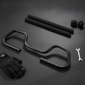 Tay Cầm Bướm Hợp Kim Nhôm Đi Bộ Tay Cầm Ống Bọt Thoải Mái Mềm Mại Cho Người Đi Xe Đạp, Lưu Diễn, Đi Lại