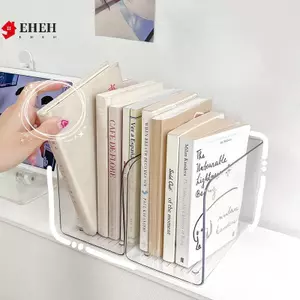 Giá sách Acrylic di động Giá sách kết hợp tự do trong suốt Thư mục sách hình chữ U Lưu trữ bàn Ra Văn phòng tại nhà VN