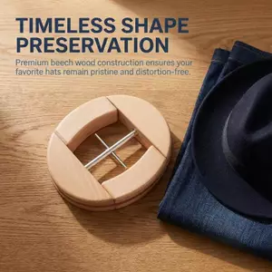 MJnmc Mũ Gỗ Cáng Có Thể Điều Chỉnh 4 Chiều Nắp Bảo Trì Cho Fedora Và Mũ Bóng Chày Mũ Gỗ Bền Ra Để Bảo Quản Gia Đình Mới
