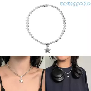 Unstop * Xu hướng thời trang Ánh sáng sang trọng Niche Sense Vòng cổ tính khí chuỗi hạt tròn