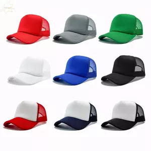 Mũ bóng chày AWNGD, Mũ Snapback có thể điều chỉnh thoáng khí, Mũ Trucker lưới màu trơn