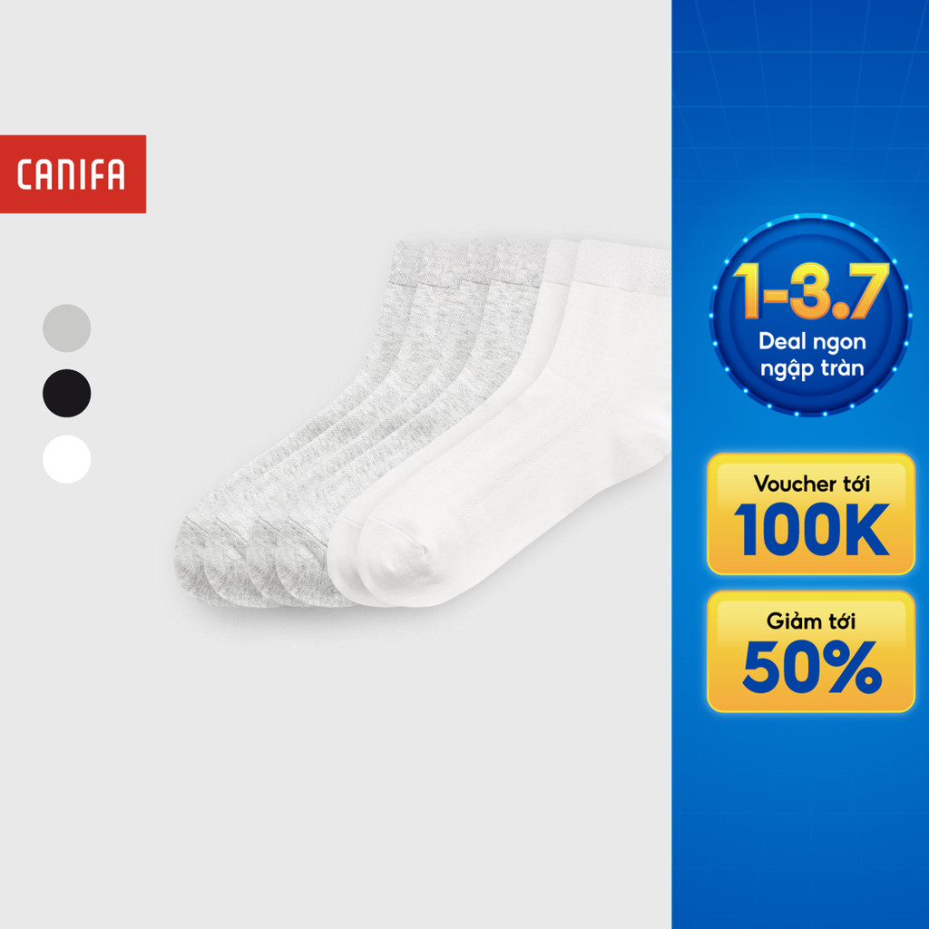 Tất nam CANIFA chất liệu dệt thông thoáng 8AX25A006