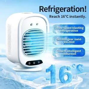 Quạt Điều Hòa Di Động 280ml Bình Nước Tiếng Ồn Thấp USB Sạc Quạt Làm Mát Cho Gia Đình Phòng Ngủ Phòng Khách mueadsyvn