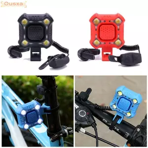 Đèn còi xe đạp OUSXA, Chuông xe đạp có thể sạc lại USB 2 trong 1, Chống nước 140DB Đi xe an toàn ban đêm Xe đạp nhẹ Xe đạp đường trường