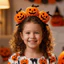 THEGIRL8B Bí Ngô Đầu, Ngộ nghĩnh Sáng Tạo Halloween Mũ, Phụ Kiện Tóc Trang Điểm Đạo Cụ Trang Trí Ngày Lễ Mũ Cosplay