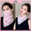 Khăn hoa nữ MYPANDA in họa tiết voan chống nắng hoàn hảo cho du lịch mùa xuân.