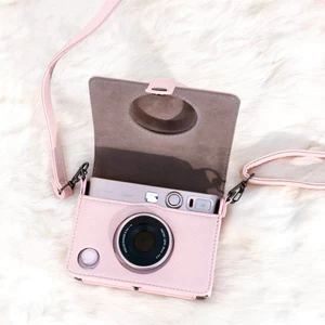 🔥có hàng sẵn🔥Chống rơi và chống va chạm túi máy ảnh ốp instax Fuji Polaroid mini EVO Ốp Lưng Trong Suốt Bảo Quản Da PU Da Camera Túi Bảo Vệ Kỹ Thuật Số Da Bảo Vệ Giấy