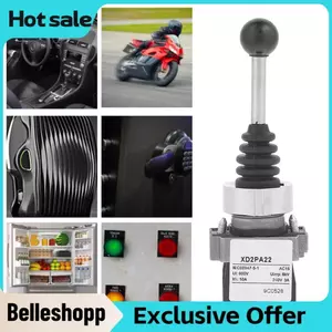 Belleshopp Yanmis Công tắc điều khiển tạm thời 2 vị trí 2NO Bảng điều khiển gắn đầu vít Đầu cuối hợp kim đồng Liên hệ IP55 được xếp hạng