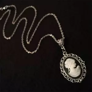 LUImo Vẻ Đẹp Cameo Nelace Gothic Trang Sức Vintage Victoria Khắc Vẻ Đẹp Quyến Rũ Choker Dành Cho Nữ Cô Gái SBS