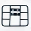 Giá hành lý xe máy SAMO, Giá hành lý phía sau 50x40cm hạng nặng, Khung sắt cố định phía sau đa năng Kệ phía sau xe điện Giao hàng thực phẩm
