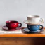 Retro Lò Thay Đổi Cà Phê Đĩa Latte Cup Latte Cup Cốc Trà Chiều Cốc Cốc Cốc Giá Trị Cao Đĩa Hộ Gia Đình Món Tráng Miệng Đĩa TDZJ
