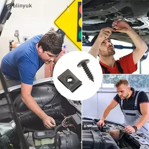 Ziyulinyuk 100 / 200 Cái M4 M5 Vít Tự Khai Thác Kim Loại Dây Kẹp Bộ Kẹp Loại U Kẹp & Vít Để Sửa Xe Máy Xe Máy Ebike ATV VN