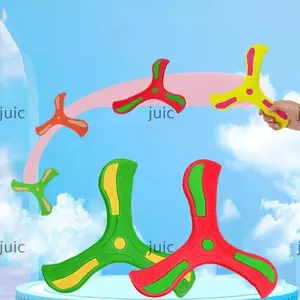 JUIC Trẻ em Boomerang, Quay trở lại 360 độ Tương tác phát sáng Boomerang, Giáo dục sớm Đồ chơi tên lửa bay EVA mềm Đồ chơi thể thao ngoài trời