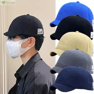 YOLOGO Bố Mũ, Mũ Bóng Chày Có Thể Điều Chỉnh Nylon, Băng Cotton Dây Buộc Ngắn Vành Chống Nắng Mũ Nam Nữ