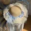 Mũ che nắng vành ren WEETW, Thiết kế hoa Mũ rơm nữ thanh lịch, Bảo vệ tia cực tím thời trang INS Mũ chống nắng thoáng khí Mặc thường ngày
