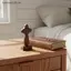 SRVN Vintage Gỗ Thánh Giá Có Chân Đế Từ Tính Trang Trí Bàn Thủ Công Tượng Tôn Giáo Quà Tặng Nhà Thờ Trang Trí Cầu Nguyện Di Động.