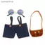 SSVN 1PC Quần Áo Búp Bê Đầm Kính Túi Cho Phụ Kiện Búp Bê Du Sang Trọng 30cm.