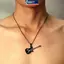 MAKY Ngôi Sao Mặt Dây Chuyền Vintage Nelace Punk Ngôi Sao Choker Ro Roll Guitar Lớp Nelace Dành Cho Nữ Eboy Egirl Thanh Đảng Trang Sức VN