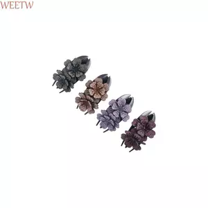 WEETW Kim Cương Giả Mỏ Vịt Kẹp Nhựa Ngọt Ngào Bé Gái Dụng Cụ Kiểu Tóc Phù Hợp Với Tính Khí Phong Cách Hàn Quốc Kẹp Tóc