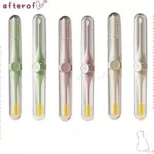 Bộ dụng cụ cắt tóc mũi AFTEROF, Bộ tông đơ cắt tóc Nosal có thể tái sử dụng bằng nhựa, Kéo cắt tóc mũi chải lông hai đầu an toàn