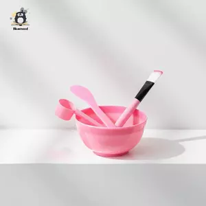 Bộ trộn mặt nạ DIY 4 chiếc Bát silicon cấp thực phẩm Bàn chải thìa Sti dành cho những người yêu thích chăm sóc da Mới