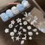Starfish Ocean 3D Nail Art Mold Silicone DIY Công cụ trang trí móng tay sáng tạo để sử dụng tại nhà và Salon