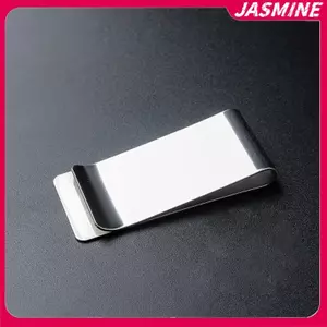 JASMINE Thép Không Gỉ Chất Lượng Cao Kim Loại Kẹp Tiền Thời Trang Đơn Giản Thép Không Gỉ Kẹp Tiền Đô La Kẹp Tiền Ví Dành Cho Nam Nữ JASMINE