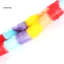 Pet Kitten Cat Teaser Rainbow Feather Stick Rod Chơi tương tác Đồ chơi vui nhộn