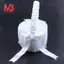 Giỏ hoa cưới đính cườm Satin màu trắng Trang trí nơ
