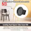 10 Bộ 45mm Đường Kính Đế Có Thể Điều Chỉnh San Bằng Chân 25mmx25mm Bộ Chèn Ống Vuông