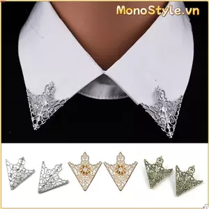 Trâm cài cổ MONOSTYLE, Áo sơ mi tam giác rỗng cổ điển, Trang trí trang trí trang trí tinh tế Trâm cài kim loại rỗng cho bữa tiệc lễ kinh doanh