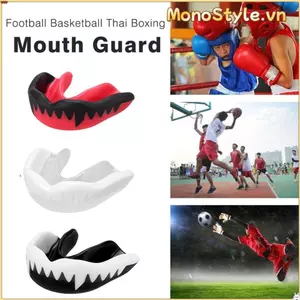 MONOSTYLE Bảo Vệ Miệng Bóng Rổ Thực Tế Thể Thao An Toàn Thái Quyền Anh Tập Gym Thể Dục Bóng Đá Răng Nẹp