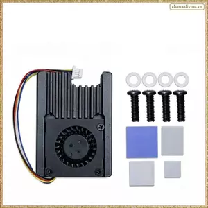 Dành cho tản nhiệt CM5 Alumium cho tản nhiệt chuyên dụng RPi CM4 với quạt điều khiển nhiệt độ PWM