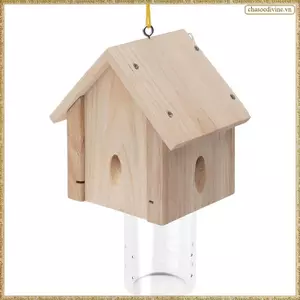 Bẫy ong thợ mộc gỗ cho bên ngoài Bẫy ong tốt nhất Gỗ nhàm chán Bẫy ong Phong cách Chalet Thợ mộc Bẫy ong ngoài trời
