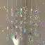 XUAN Treo Pha Lê Mặt Dây Chuyền Vườn Suncatcher Chuông Gió Cầu Vồng Lăng Kính Pha Lê Dây Xích Để Trang Trí Cửa Sổ VN