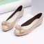Giày búp bê nữ mũi vuông đế bằng Annmodels chất liệu xi bóng phối nơ xinh thời trang _A028NX