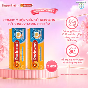 Bộ 2 Viên sủi Redoxon hỗ trợ Vitamin Triple Action 10 viên/Hộp