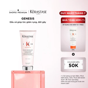 Dầu xả giúp giảm rụng và đứt gãy, dành cho tóc khô và da đầu yếu - Kérastase Genesis Fondant Renforcateur 200ml