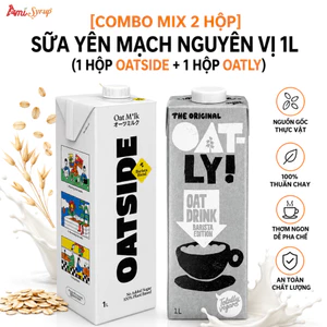Sữa Yến Mạch Nguyên Vị Oatside 1L Và OATLY Barista Edition 1L Thơm Ngon Lành Mạnh