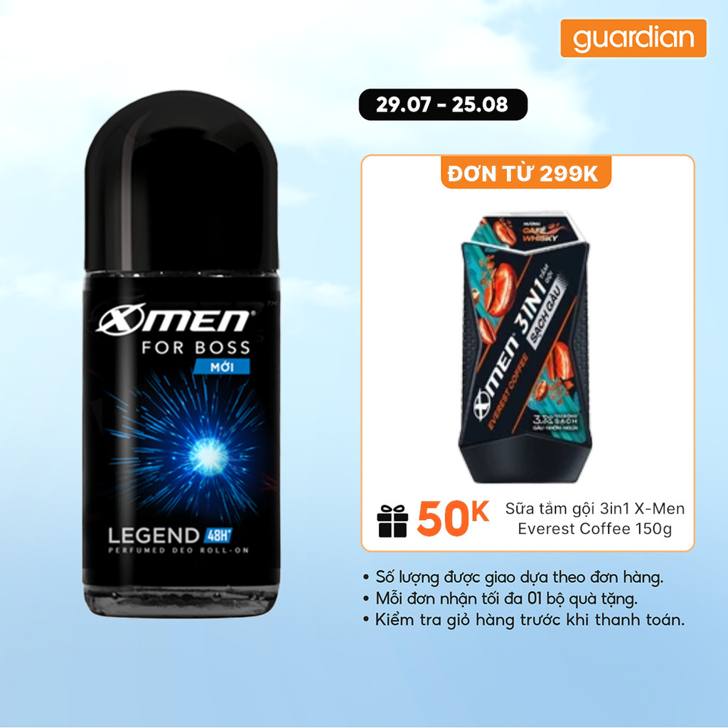 Lăn Khử Mùi X-Men For Boss Legend Hương Tinh Tế 50ml